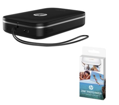 HP Sprocket Mobile Photo Printer with Photo Paper - 20 Sheets HP Sprocket Mobile Photo Printer with Photo Paper - 20 Sheets